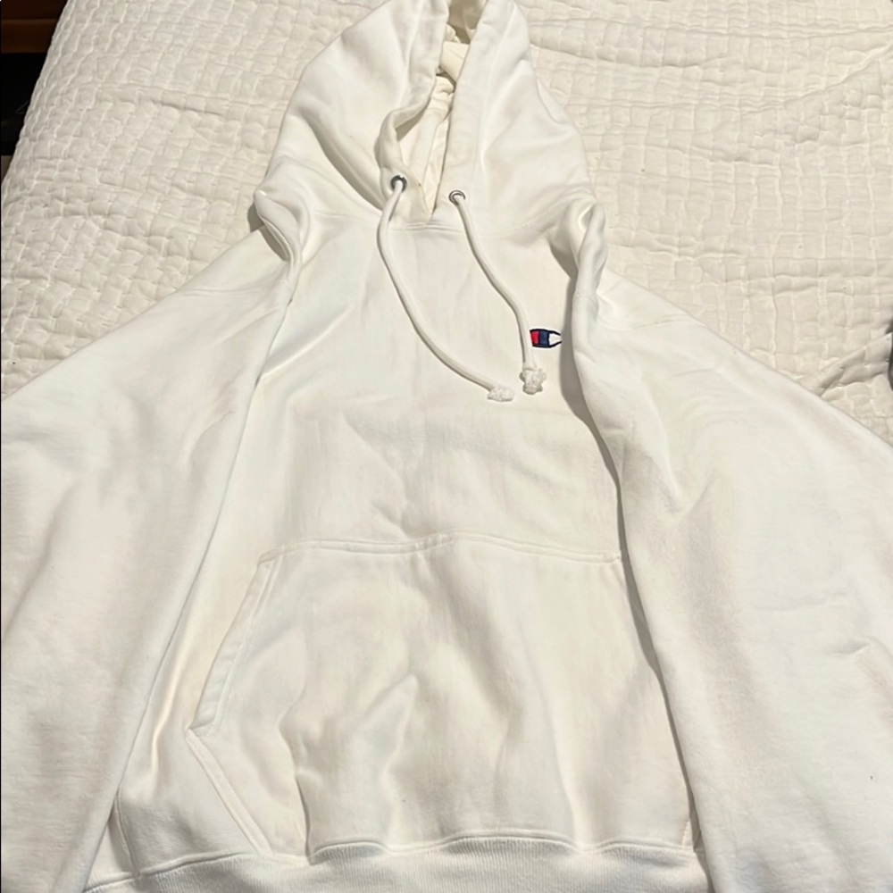 White Champion Hoodie